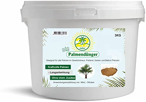 Palmendünger, Freilandpalmendünger, Hanfpalmendünger, 22KW-natur (3KG)