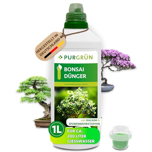 Purgrün® Bonsai-Dünger 1 Liter – Spurennährstoffe für gleichmäßiges...