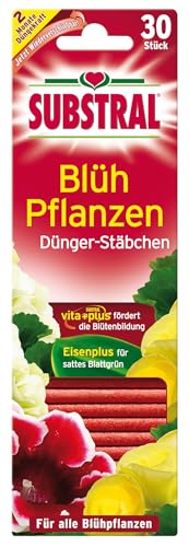 Substral Dünger-Stäbchen für Blühpflanzen mit Eisen-Plus und 2 Monate...