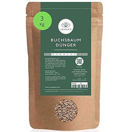 JASKERS® Buchsbaum Dünger 3 Kg | Perfekter Organischer Buchsdünger |...