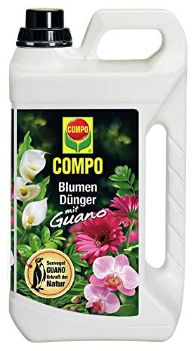 COMPO Blumendünger mit Guano für alle Zimmerpflanzen, Balkonpflanzen und...