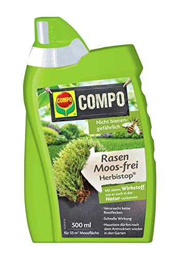 COMPO Rasen Moos-frei Herbistop, Bekämpfung Moosen und Algen, Konzentrat, 500...