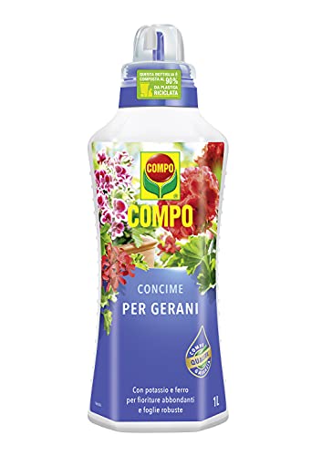 Compo 1434102005 Dünger für Geranien, 1 L, grün, 9 x 18,7 X27 cm