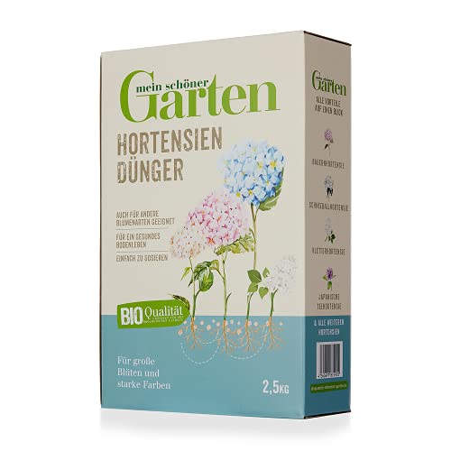 Mein schöner Garten Hortensiendünger 2,5kg – Zulässig für den Bio-Anbau...