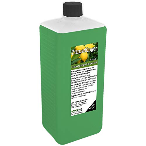 Zitrus Dünger XL 1 l Citrus düngen, Premium HIGH-TECH NPK Flüssigdünger aus...