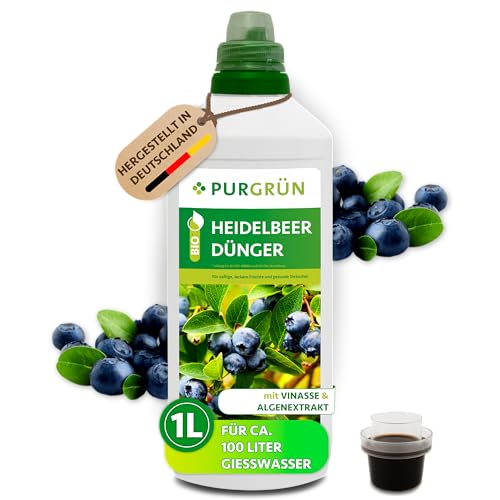 Purgrün® Bio-Heidelbeerdünger 1 Liter – Organische Rezeptur –...