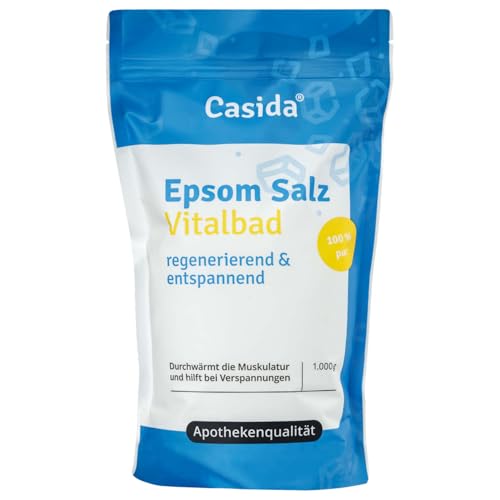 Epsom Salz Vitalbad - Bittersalz zum Baden - 1000 g - Original Epsom Salz &...