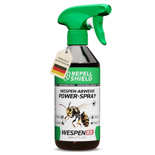 RepellShield® Natürliches Wespenspray mit Geraniol -250ml - Präzise...