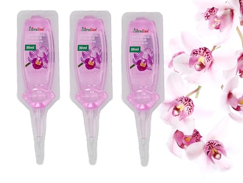 floraline® | 3er Set Orchideen - Vitalkur | Orchideen Dünger für bis zu 6...