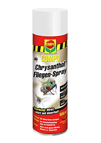 COMPO Chrysanthol Fliegen-Spray, Insektenspray gegen Fliegen, Mücken, Motten...
