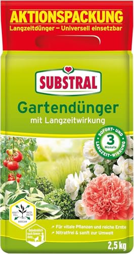 Substral Gartendünger mit Langzeitwirkung 2,5kg für Obst, Gemüse, Blumen,...