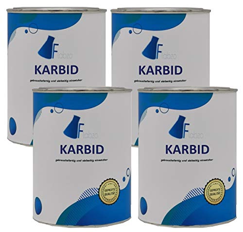Flabzo 2 Kg Karbid nur 5% Staubanteil langanhaltende Gas (Entwicklung in 7,5-15...