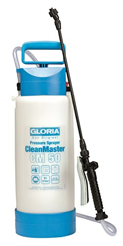 Gloria Drucksprüher CleanMaster cm 50 | 5 L Reinigungssprüher | Für Säuren,...