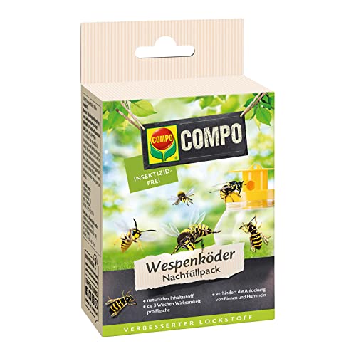 COMPO Wespenfallen Köder-Nachfüllpack, Natürlicher Inhaltsstoff,...