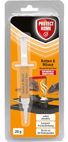 PROTECT HOME Ratten & Mäuse Kontroll-Gel Duo, schmackhafte Gel-Formulierung mit...