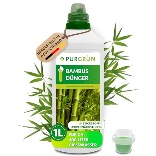 Purgrün® Bambusdünger 1 Liter – Extra Stickstoff für kräftiges Wachstum...