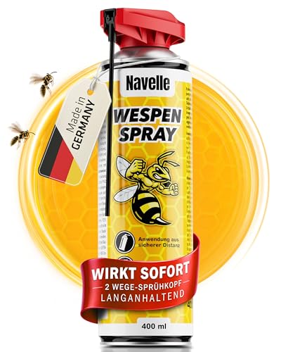 Navelle Wespenspray – Effektive Wespenabwehr & Nestbau-Stopp – Profi 2-Wege...