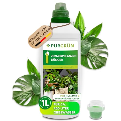 Purgrün® Zimmerpflanzen-Dünger 1 Liter – Schnell sichtbare Wirkung...