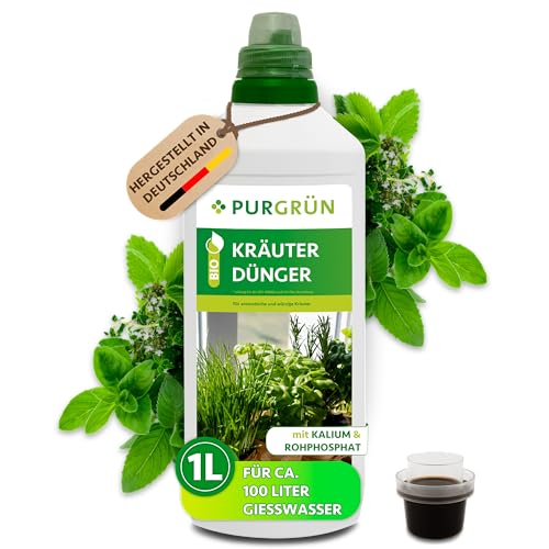 Purgrün® Bio-Kräuterdünger 1 Liter – Für ein intensives Aroma –...
