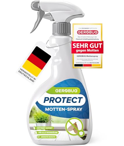Gerobug Motten-Spray 500 ml - Motten schnell & effektiv loswerden mit...