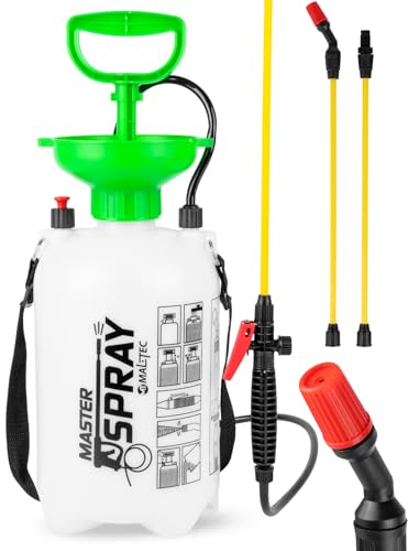 MalTec Drucksprüher mit Verstellbarer Düse 5L Gartenspritze und Sprühgerät...