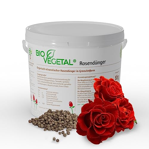 BioVegetal organisch-mineralischer Rosendünger mit Guano und natürlicher...