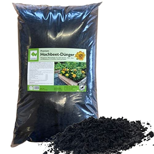Premium Hochbeet-Dünger mit Pflanzenkohle, Biokohle, für vitale Gemüse-,...