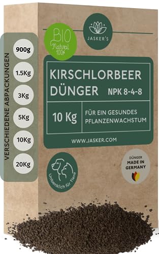 JASKERS® Kirschlorbeer Dünger 10 Kg | Perfekter Kirschloorbeerdünger Für...