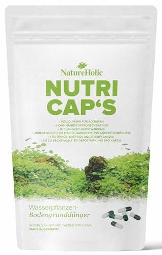 NatureHolic NutriCaps - Wasserpflanzen Bodengrunddünger - Volldünger für...