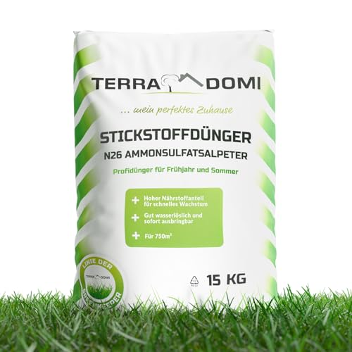 Ultimativer Turbo Rasendünger Frühjahr 15kg I N26 Stickstoffdünger I Ideal...