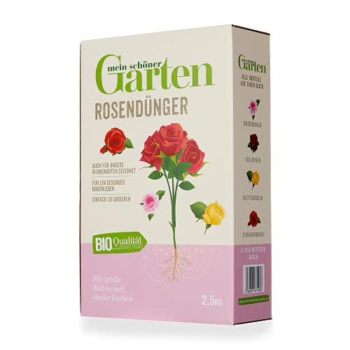 Mein schöner Garten Rosendünger 2,5kg – Zulässig für den Bio-Anbau –...