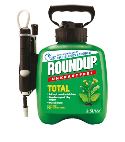 Roundup Unkrautfrei TOTAL Drucksprühsystem, 2,5 L anwendungsfertig zur...