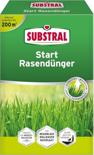 Substral Start Rasendünger für Neuanlagen & Regeneration, 4kg für 200 m² -...