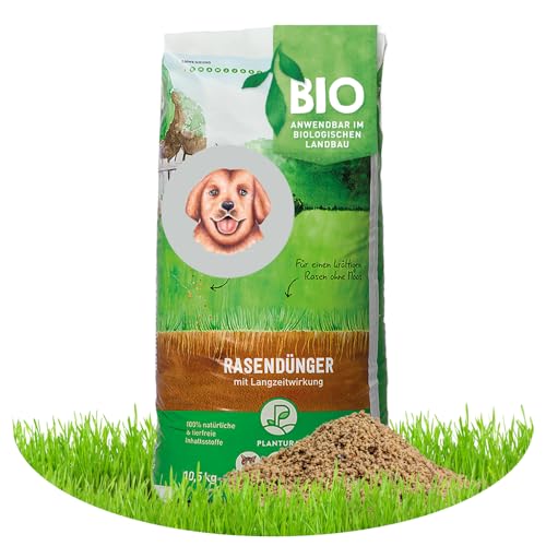 Plantura Bio-Rasendünger Frühjahr/Sommer, 100% organischer Langzeitdünger...