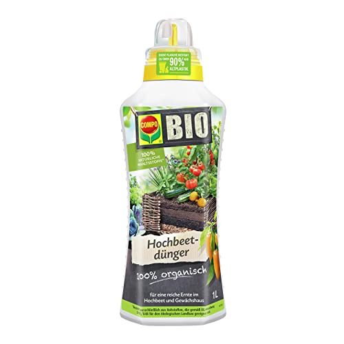 COMPO BIO Hochbeetdünger, Für alle Obst- und Gemüsepflanzen, 100% natürliche...