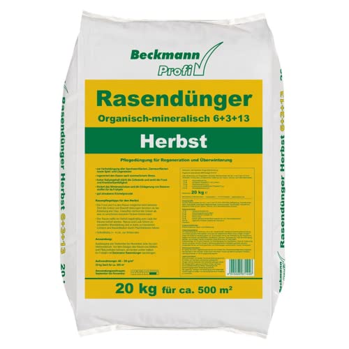 20 kg Rasendünger Herbst NPK-6+3+13 für ca. 500m² Herbstrasendünger