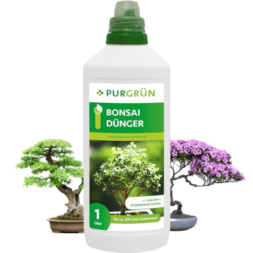 Purgrün® Bonsai-Dünger 1 Liter – Spurennährstoffe für gleichmäßiges...