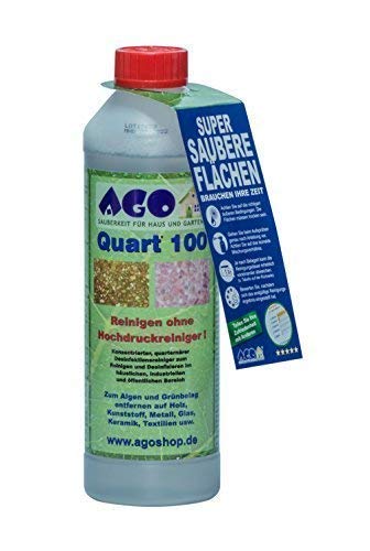AGO® Quart 100 Grünbelag Entferner Chlorfrei & Säurefrei I 500 ml Flechten &...