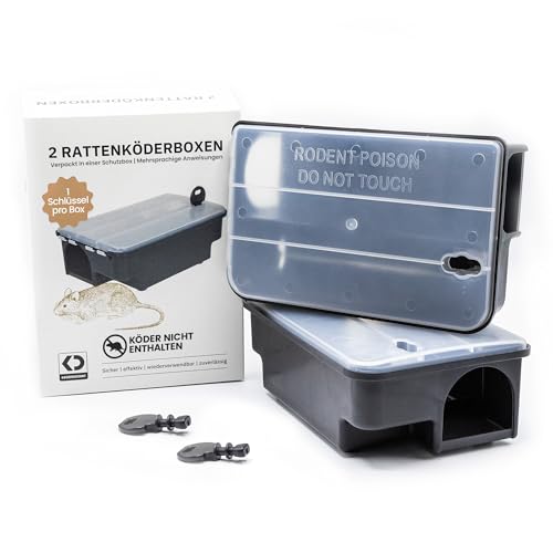 Köder-Discount Rattenfalle für Giftköder (Köder Nicht enthalten) – 2...