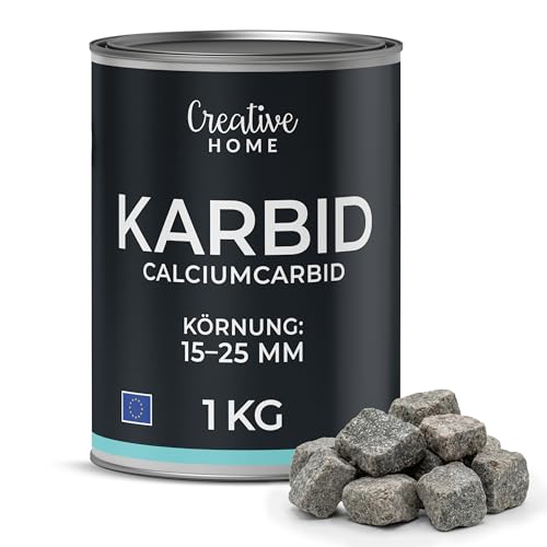 Creative Home Karbid | 1kg Reines Calciumcarbid | Carbid für Verwendung in...