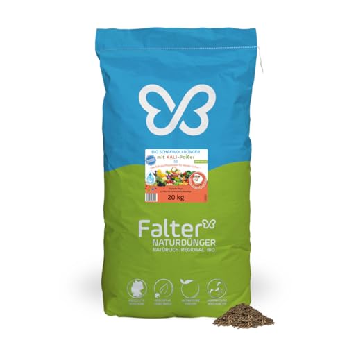 Falter BIO Schafwolldünger mit KALI-Power 20 kg - Gemüse- & Hochbeetdünger...