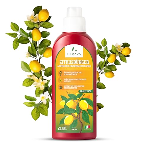 LERAVA® zitrusdünger flüssig - 700ml mit Dosierkappe - zitruspflanzendünger...