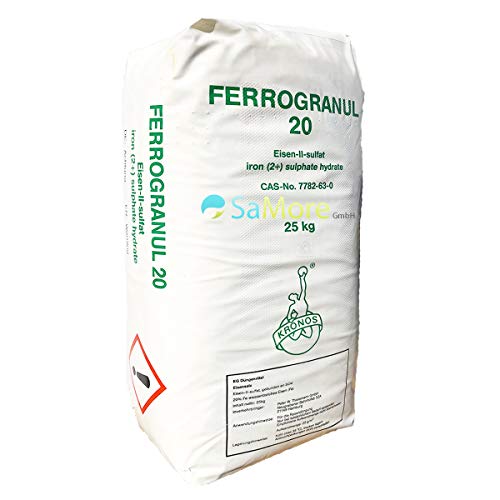 samore Eisendünger Eisensulfat 25 kg als Rasendünger für einen besonders...