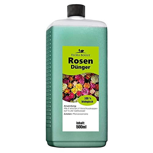 Konfitee Rosen Dünger Flora Boost 500ml I Für bis zu 100L Gießwasser I...