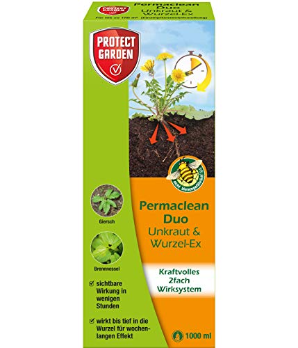 PROTECT GARDEN Permaclean Duo Unkraut & Wurzel Ex, Unkrautvernichter mit...