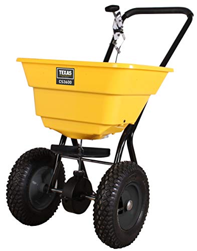 TEXAS CS 3600 Streuwagen (geeignet für Rasendünger, Streusalz und Rasensamen,...