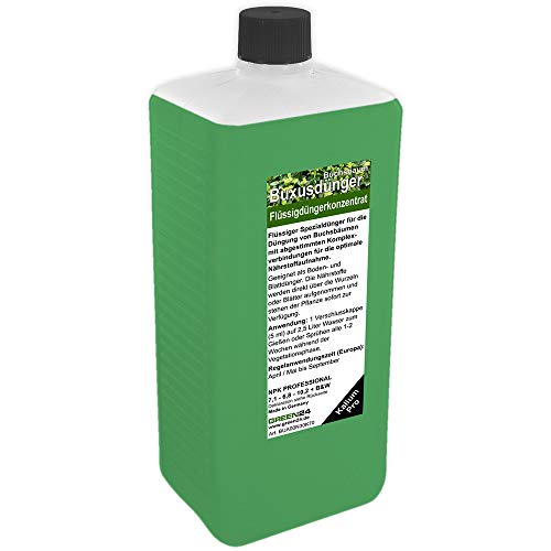 Buchsbaum-Dünger XL 1 Ltr. Buxus-Dünger Ilex-Dünger Flüssigdünger NPK...