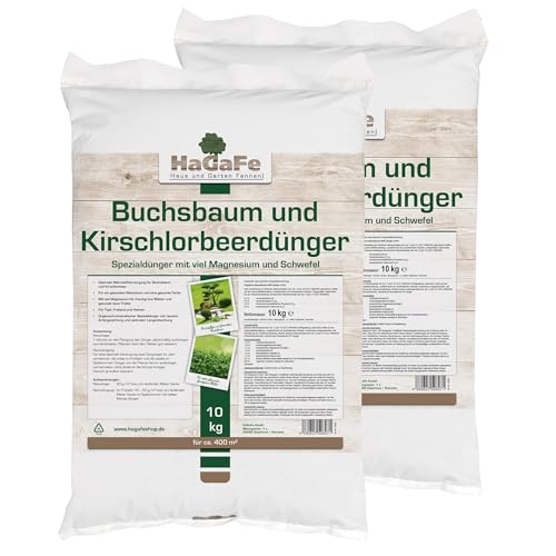 HaGaFe Buchsbaum & Kirschlorbeerdünger Organisch Mineralischer Spezialdünger,...