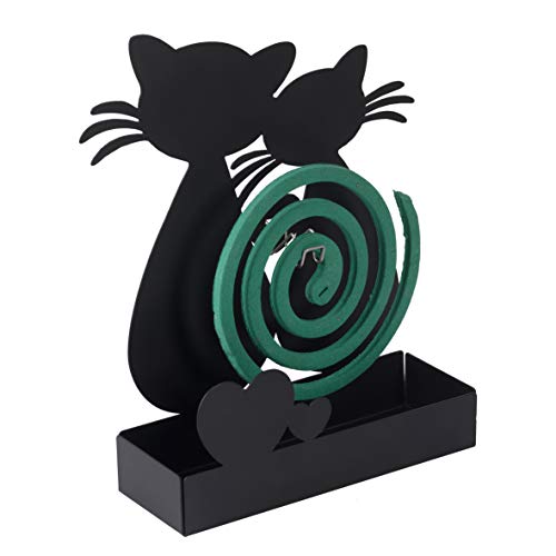 Räucherspiralen Halter Mückenspirale Metall Schwarze Katzen. Halter...