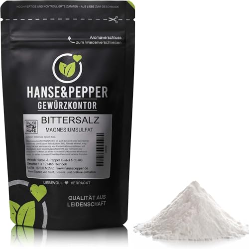 1kg Bittersalz Magensium Sulfat Epsomit MgSO4 Magnesiumsulfat-Heptahydrat MgSO4...